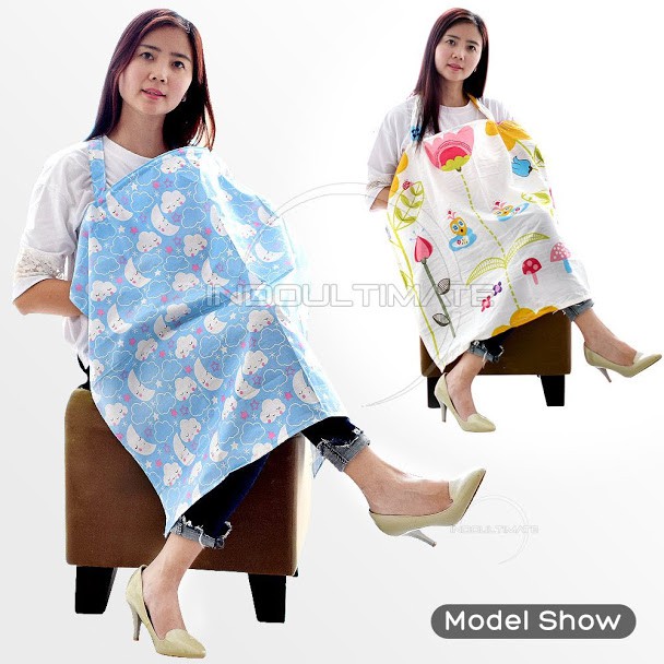 Cover Asi Ibu Menyusui Celemek Apron Ibu Menyusui Bayi Baju Penutup Menyusui MPASI Perlengkapan Bayi CA-05