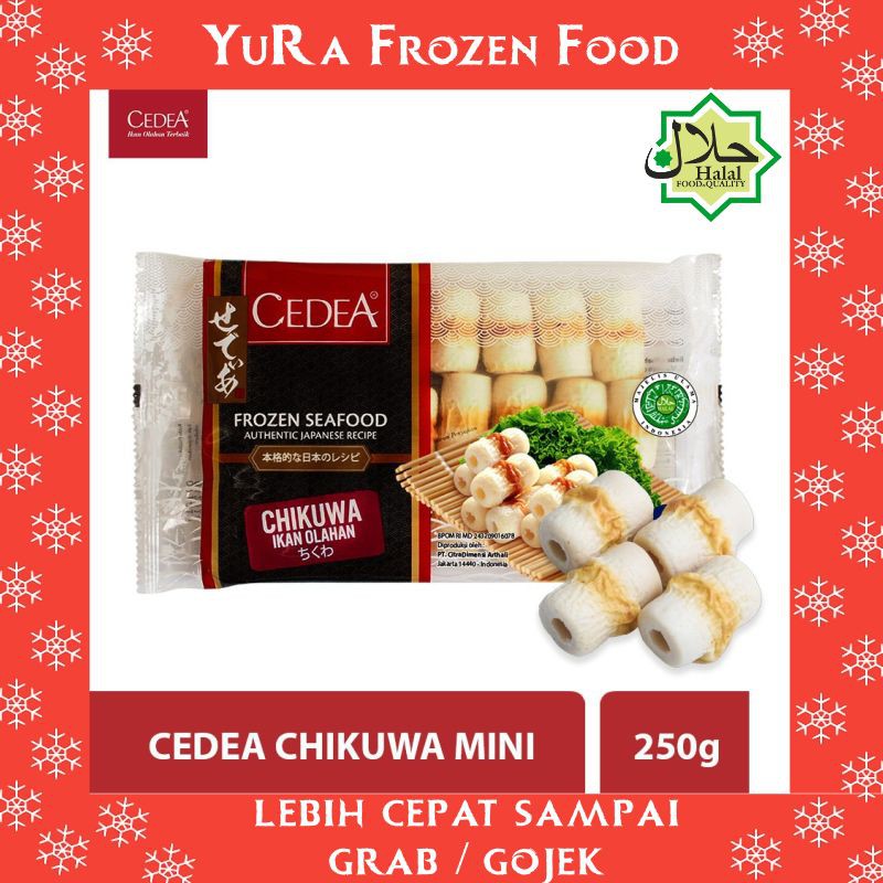 

CEDEA Chikuwa 250gr Ikan Olahan Berkualitas Makanan Halal Enak Yura Frozen Food Murah