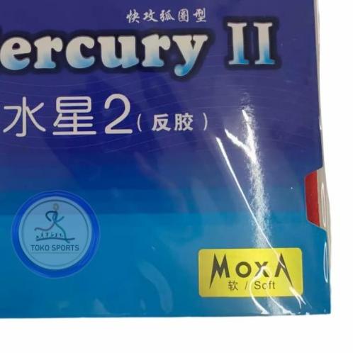 Karet Bet Pingpong Yinhe Mercury II Rubber Blade Pingpong Tenis Meja - Spon Soft, Merah