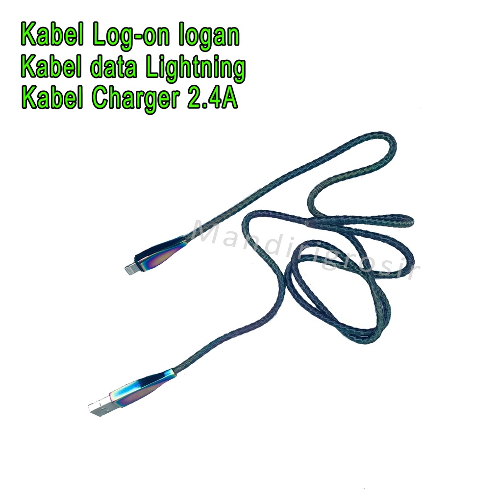 Kabel Log-on logan * Kabel data Iphone * Kabel Charger * 2.4A * LO-CB53