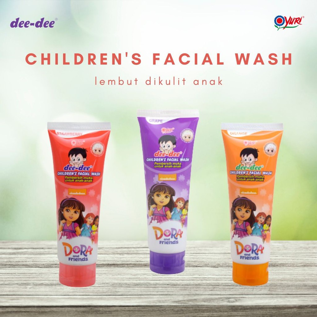 [FACIAL WASH] Dee Dee Children Facial Wash 50 / 100 gr - Deedee Yuri Kids Sabun Cuci Muka Anak 50gr / 100gr