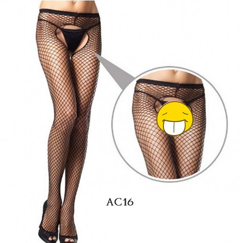 [PRODUK TERLAKU] JARING STOCKING SEXY OPEN CROTCH PREMIUM HITAM AC16