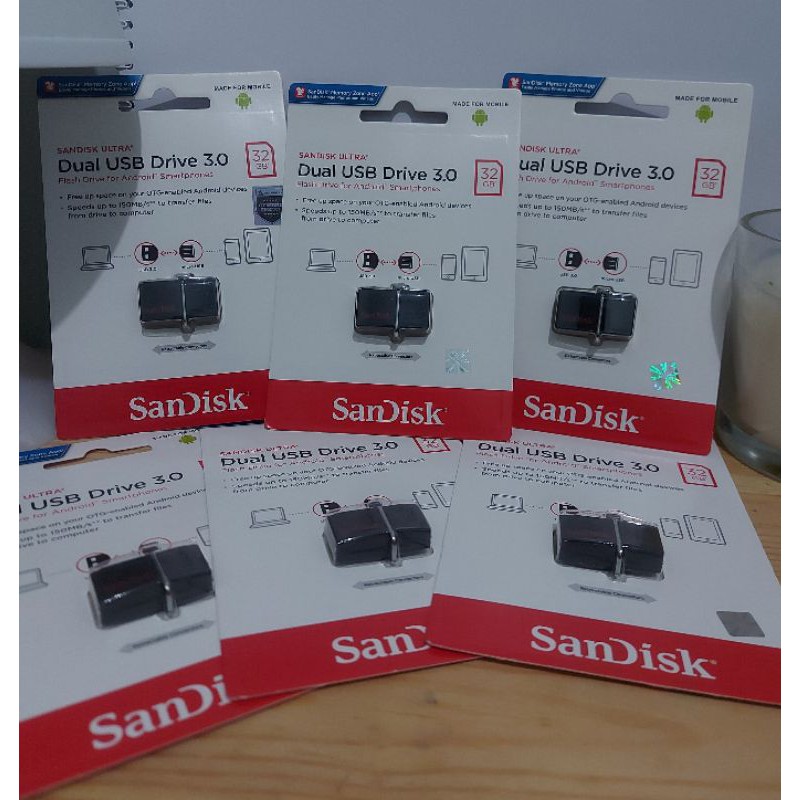 Sandisk Ultra Dual USB Drive 3.0 (32 GB)