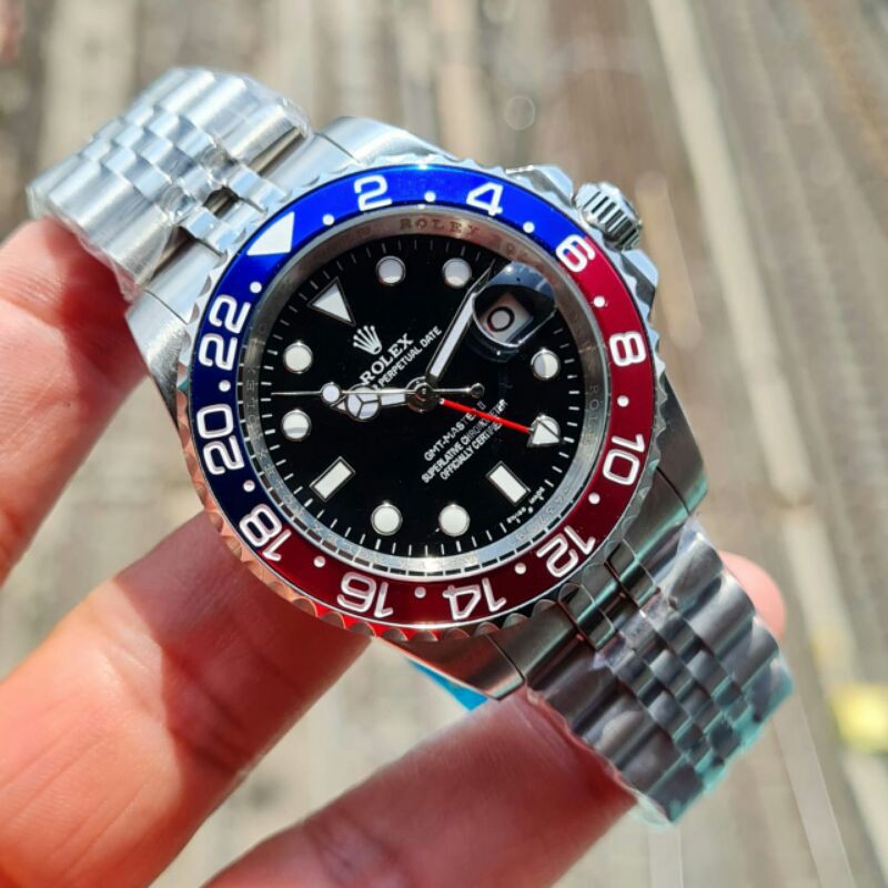 TERLARIS Rolex GMT Master II Premium AAA+ Automatic Miyota Japan All Steel 42mm Garansi