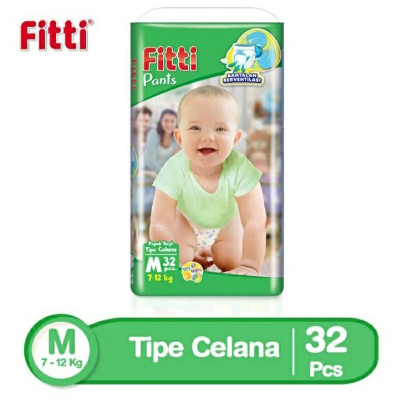 Fitti Baby Diapers Pants M'32/popok bayi celana M'32