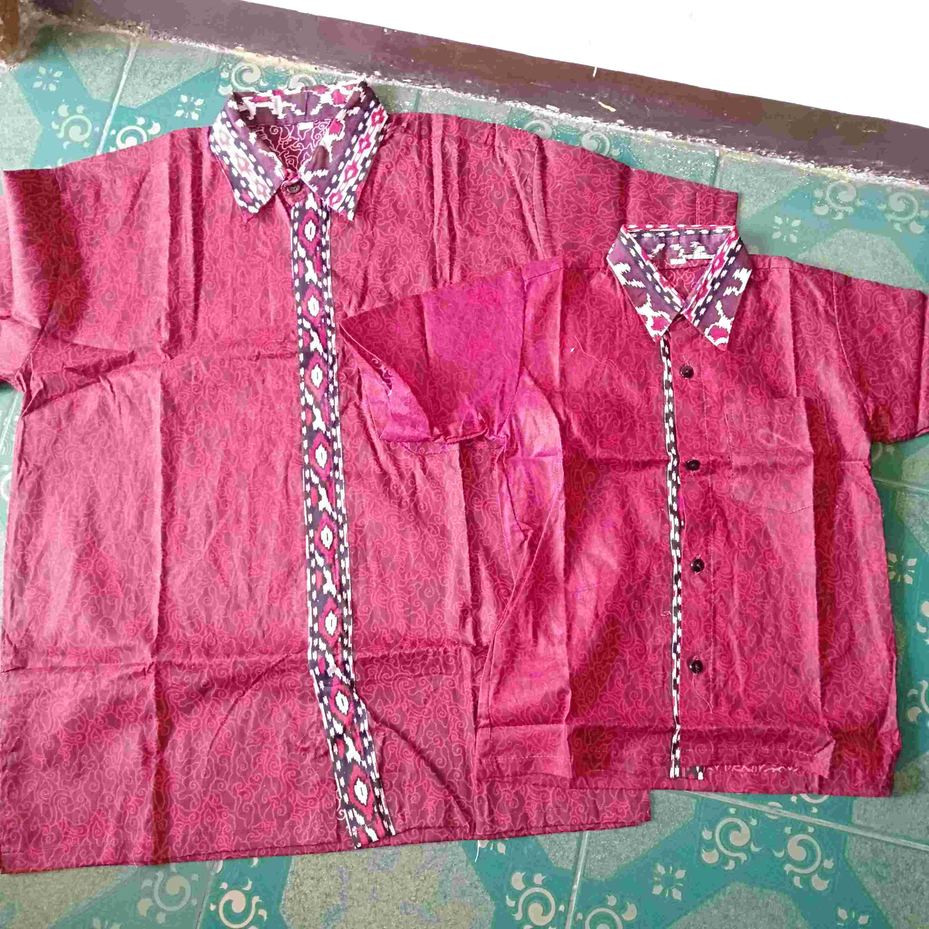 Batik Couple Keluarga Sania Ruffle Ori Ndoro Jowi Dnt Mowo