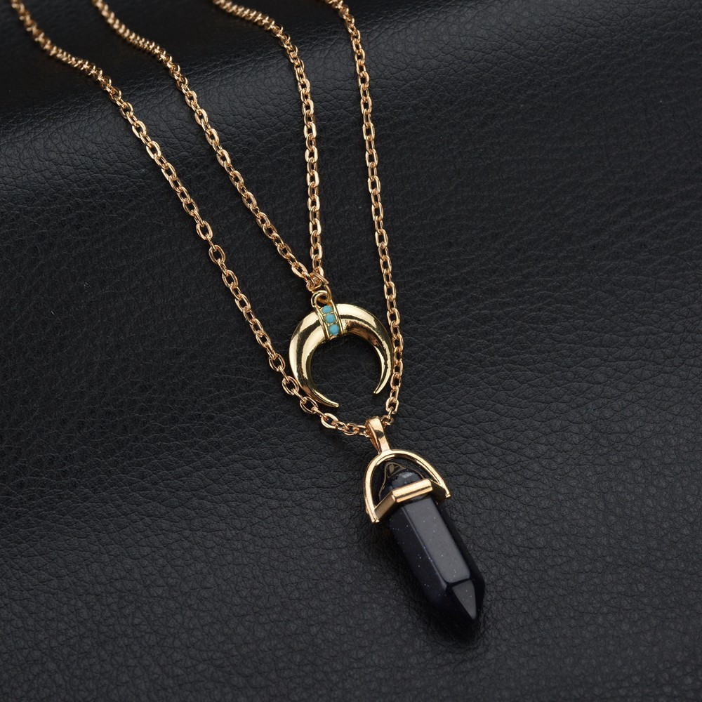 GUIN STORE Pendant Necklace Jewelry  Pentagram Necklace daily Women