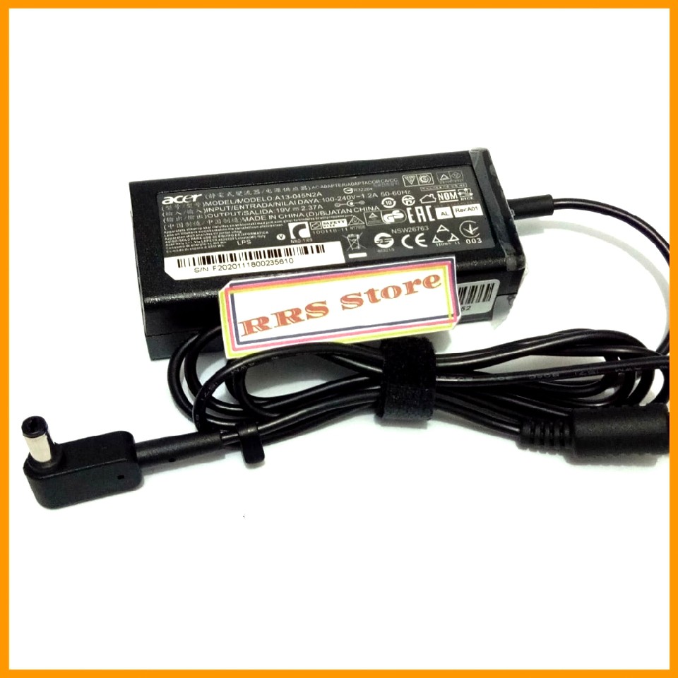 Adaptor Charger Original Acer E11 ES1-111 E1-131 19V 2.37A (5.5mm 1.7mm) adaptor acer 45W