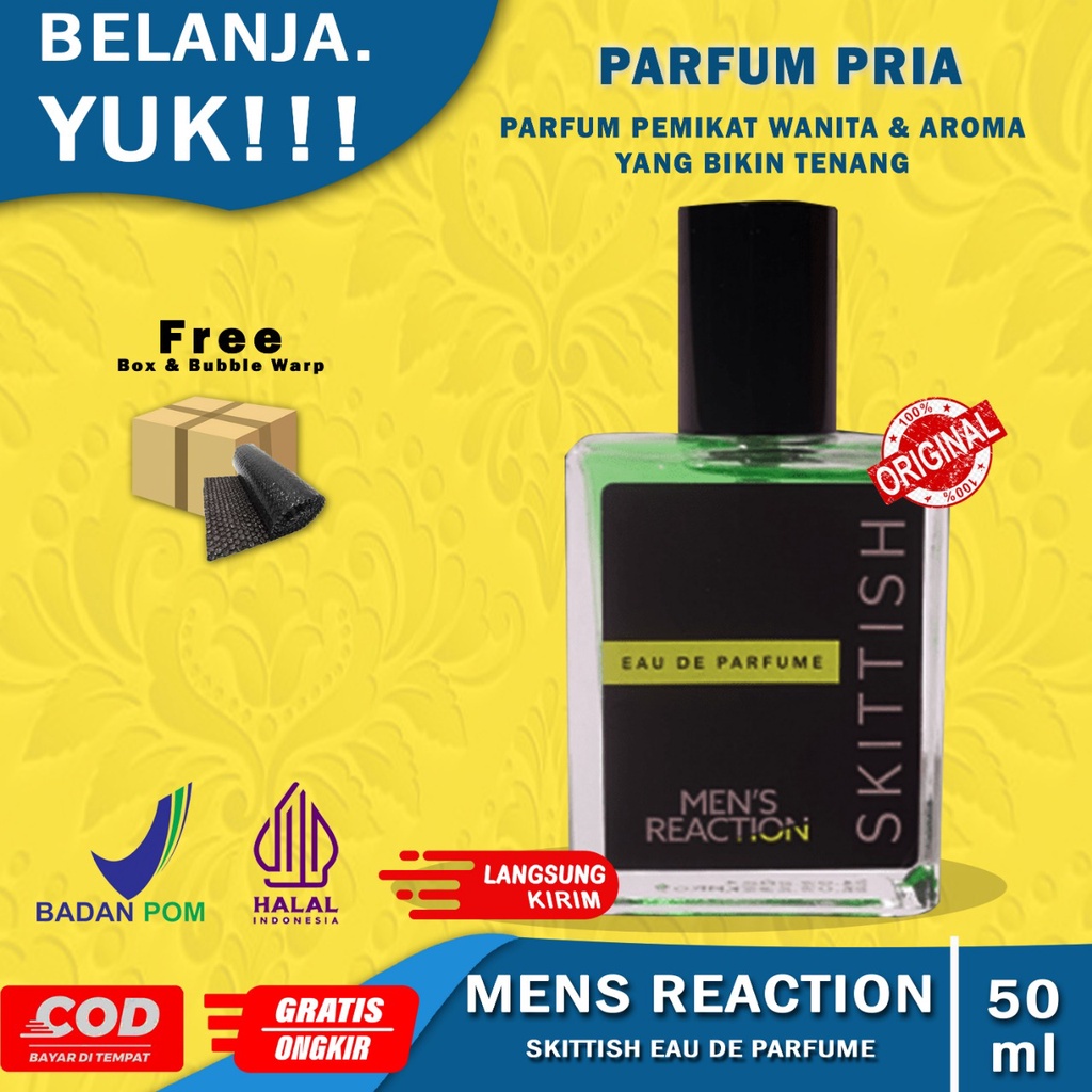 Parfum mens reaction Pria Parfume Parfum Original Mens Reaction SKITICH