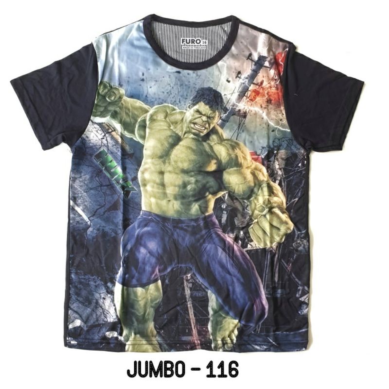 FURO Jumbo Kaos Anak Laki size 16 18 20 Superhero