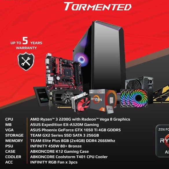 PROMO MURAH PC GAMING SULTAN BUNDLE RAKITAN PC TORMENTED FOR GAMERS GAMING