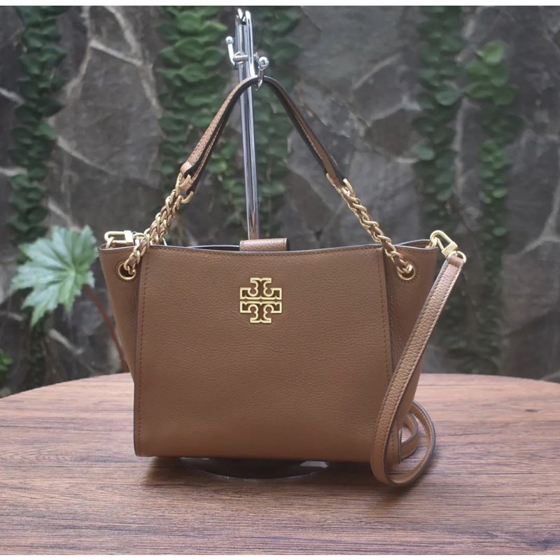 TB BRITTEN MINI TOTE BARK