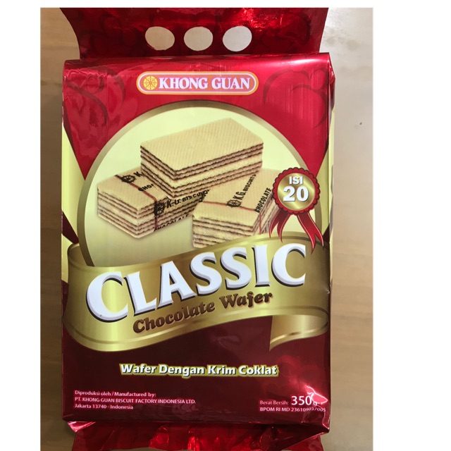 

Wafer Incaran / Classic Khong Guan / Chocolate Wafer / Krim Coklat / Khongguan Jadul