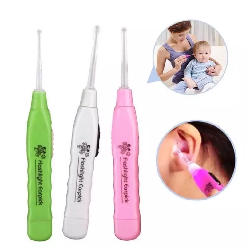 KOREK KUPING LED / PEMBERSIH TELINGA ANAK DEWASA / EARPICK FLASHLIGHT LED JRW0087