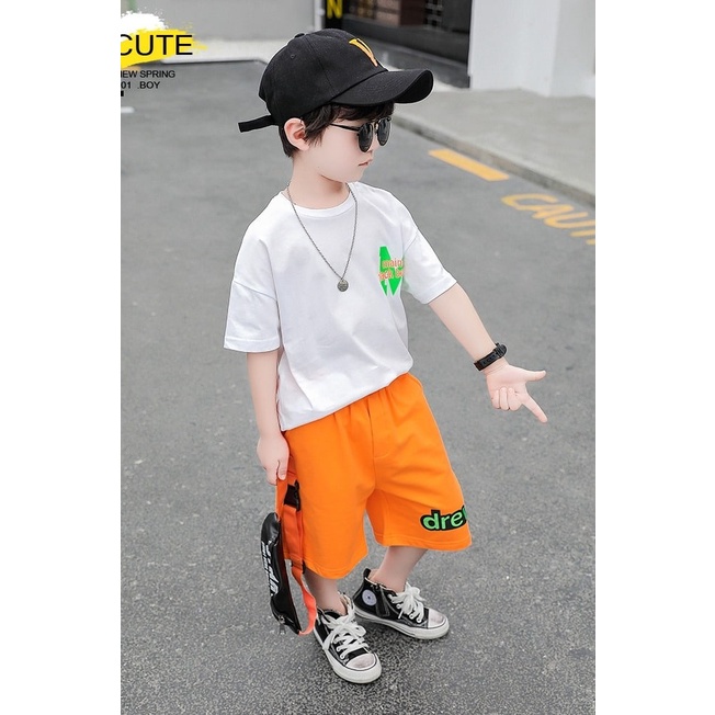 Promo !! Setelan baju anak setelan black Bears of dreams uk 2-3th uk 90,100 DOMINAN SIZE 90 (putih orange)