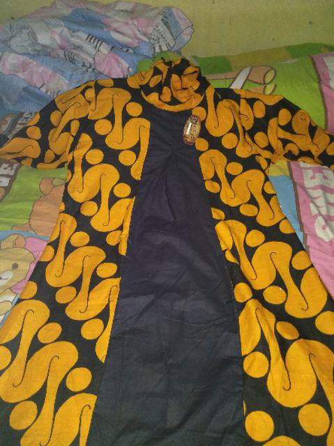 Tunic Santika Parang Kombi Tunic Batik Cewek Tunik Batik Wanita Seragam Batik Kerja Solo Modern