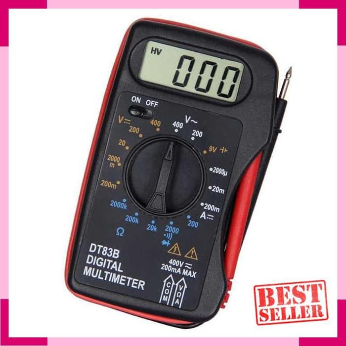 Multimeter Avometer Digital Saku Portable DT83B