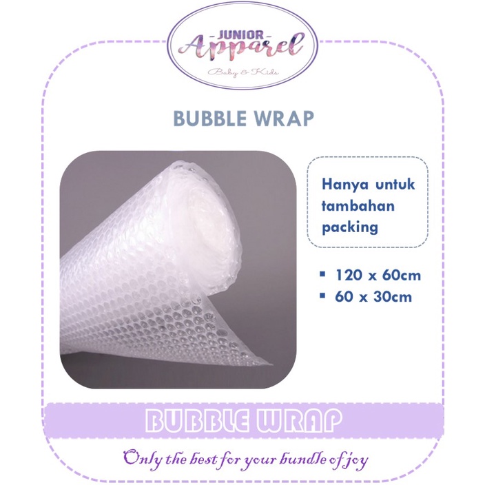 

BUBBLE WRAP - Tambahan Packing