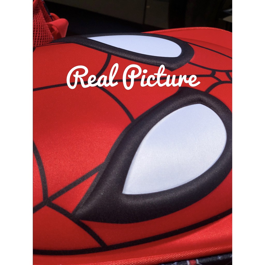 WWH03 Tas Anak Sekolah TK SD Ransel 3D Timbul Size Spideman Mask Impor TKM