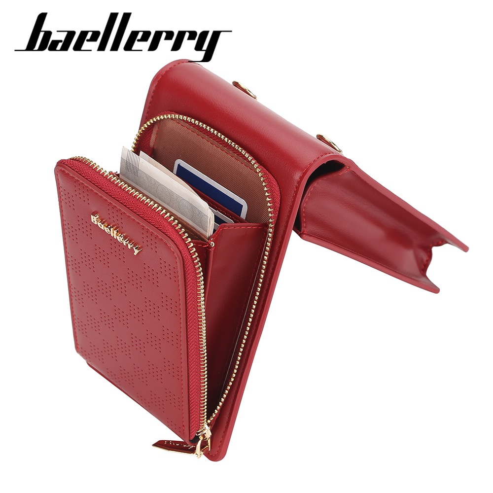 BAELLERRY N2360 Tas Selempang Wanita Dompet Panjang Wanita Dompet Handphone Sling Bag WATCHKITE WKOS