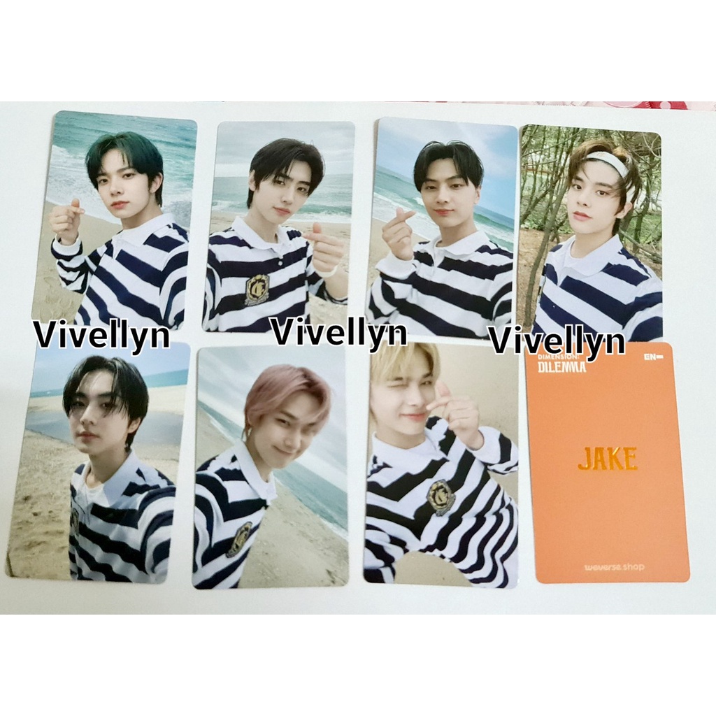 ENHYPEN photocard bene TD Tamed Dashed  SUNGHOON HEESEUNG JAY JAKE JUNGWON SUNOO NIKI (READY STOCK)