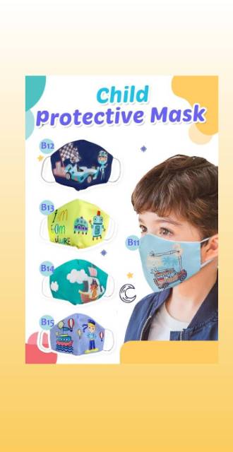 Masker Kain CUTE for KIDS ( GIRLS Series )