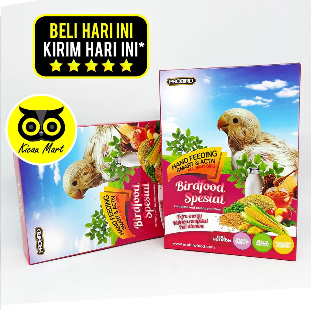 PAKAN MAKANAN PIYIK ANAK BAYI BURUNG LOVEBIRD LOLOHAN LOLOH HAND FEEDING SMART ACTIV PROBIRD PKHFDSR