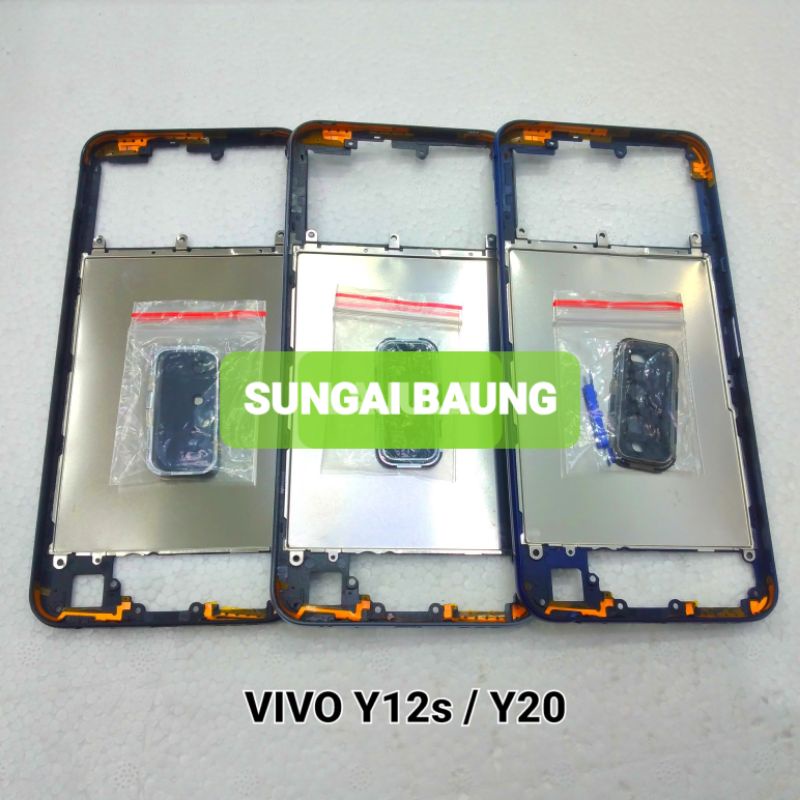 Bezel Bezzel tutup mesin tulang samping Vivo y20 / Vivo y20s / Vivo y20i / Vivo y12s original