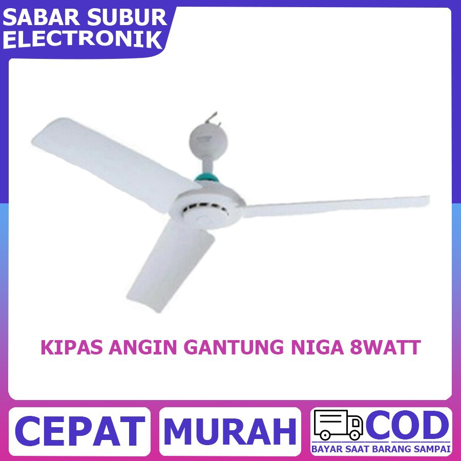 KIPAS ANGIN GANTUNG MINI / KIPAS LANGIT NIGA 8 WATT