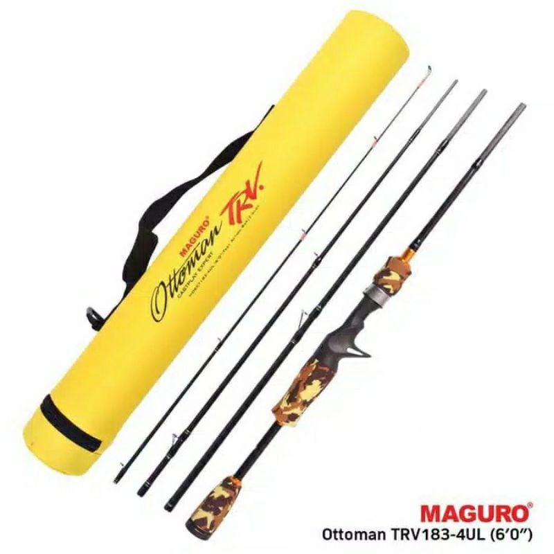 Rod Maguro Ottoman TRV UL Spinning & Baitcasting | Sambung 4 | Travel Rod