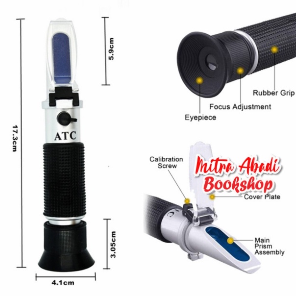 Refractometer 2 in 1 Brix Salinity / Alat Ukur Kadar Gula dan Garam