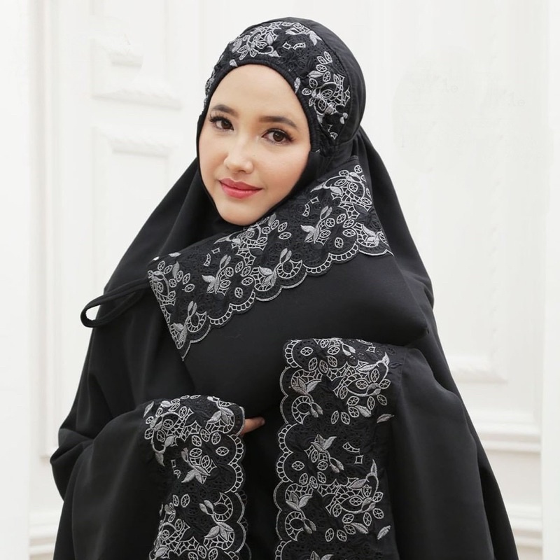 Mukena syahbani dewasa floraleena bordir jumbo || Mukena khodijah dewasa