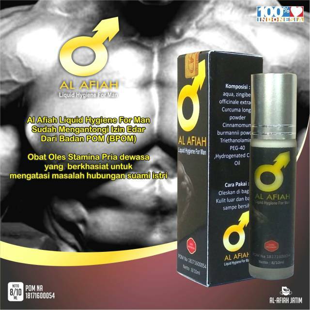 Original Al Afiah Hygiene For Man 8ml ( izin POM ) Exp Baru