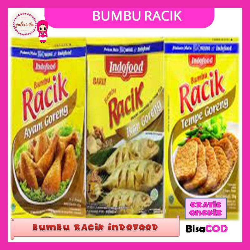 

Bumbu Siap Saji/Bumbu Racik Indofood/Bumbu Racik Instan/Bumbu Sayur AsemA91