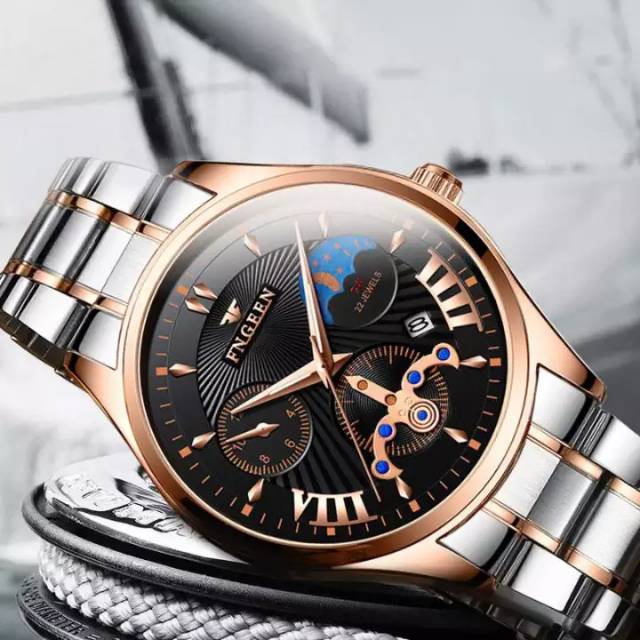 Fngeen Spiral Crowm Jam Tangan Pria Casual Keren Original Anti Air