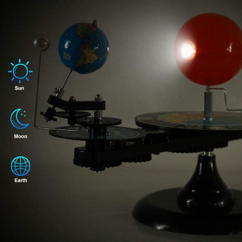 Mary DIY Model Orbital, Tata Surya Model Globe Bumi Untuk Orbital Bulan Matahari Planetarium Astronomi Ipa Alat Mengajar