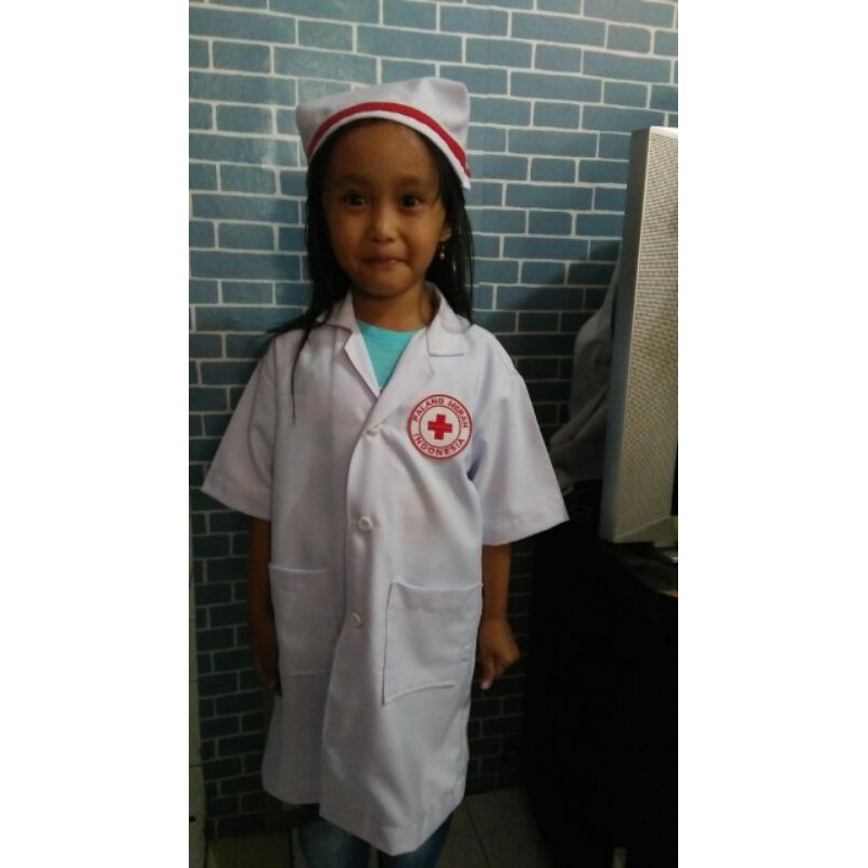 BAJU PROFESI ANAK PEREMPUAN (DOKTER / PERAWAT)