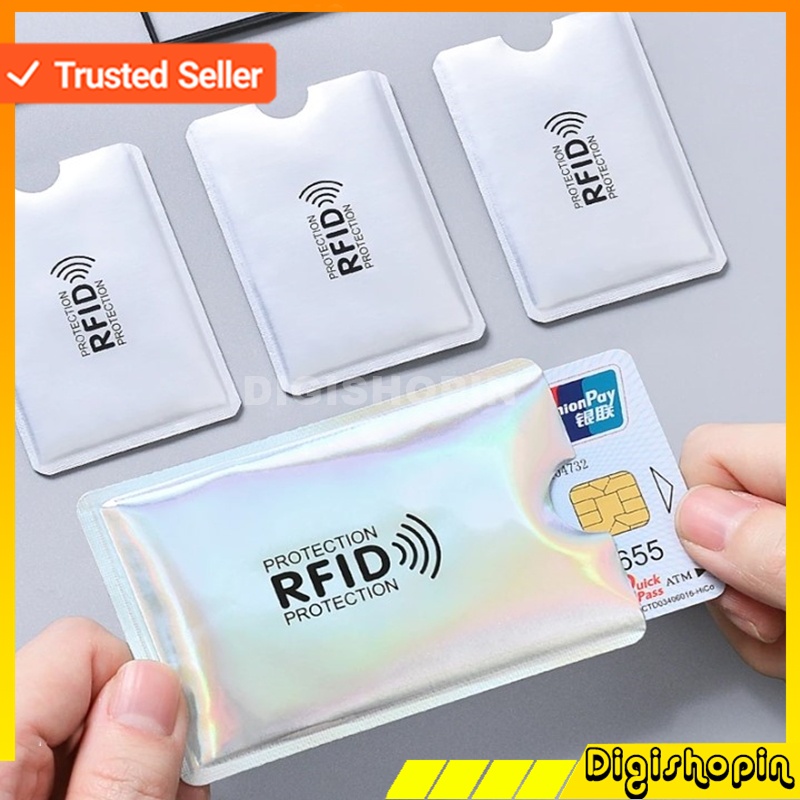 20 PCS Slot Kartu Kredit ATM Anti RFID Blocker Anti Rfid Wallet Blocking Reader Lock Bank Card