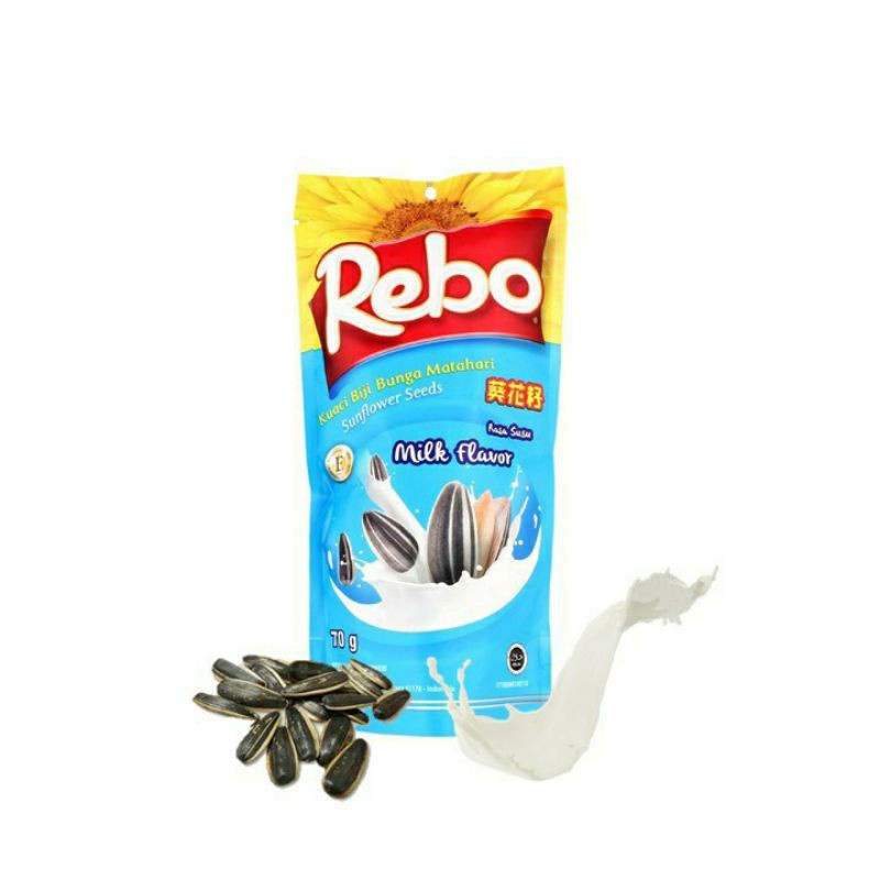 

REBO KUACI BUNGA MATAHARI RASA SUSU 70G