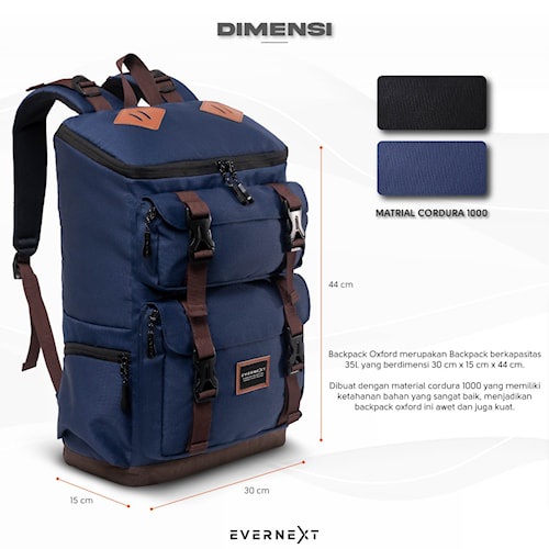 TAS RANSEL BACKPACK OXFORD-EVERNEXT