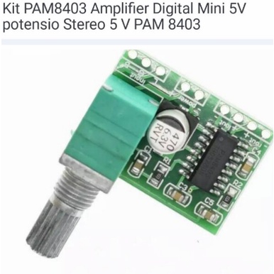 Kit Ampli Modul Amplifier Mini PAM8403 PAM 8403 Class D Potensio 5v