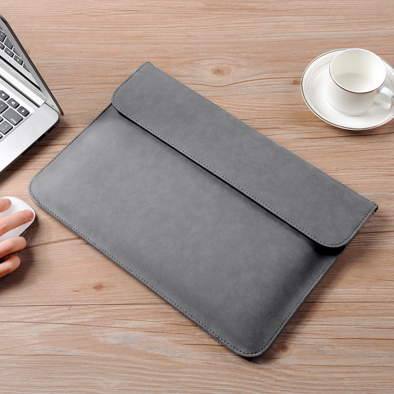 Tas Sleeve Case Pelindung Laptop Macbook Air Pro 13 Inch M1 A2337 A2338 Leather PU Waterproof Free Pouch