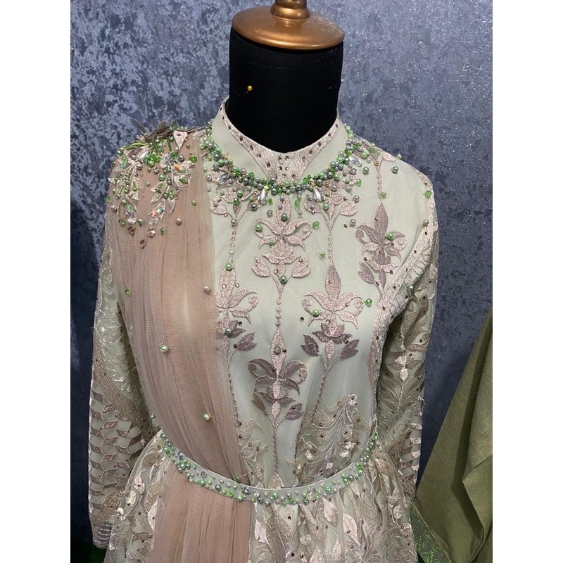 Kebaya Hijab Modern Wisuda Lamaran Tunangan Berpayet