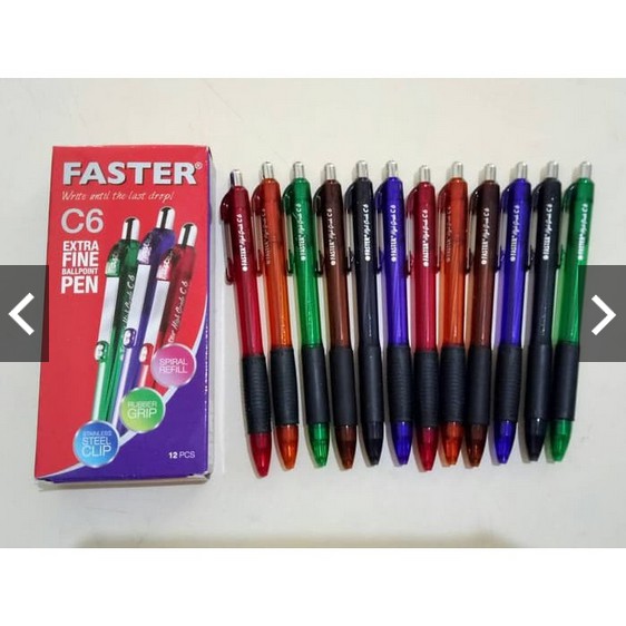 

Pulpen Pena FASTER Cetek C6 C-6 C 6 Bolpen MURAH