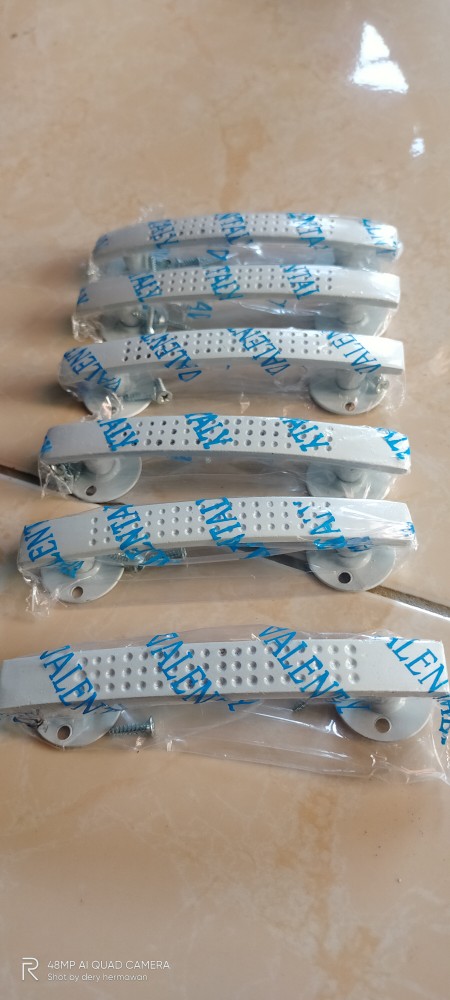 Handle Pintu Laci Gagang Lemari Gagang Laci Alumunium Nium Tahan Karat Kotak Rintik 12 Cm Minimalis