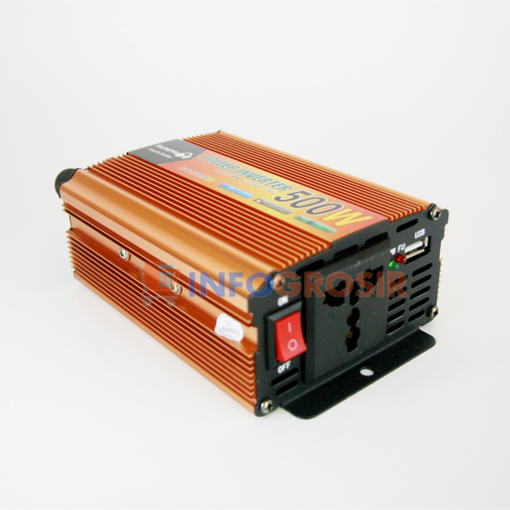 Power Inverter 500 Watt Sunpro PI-05 Mengubah Arus Dc Menjadi Ac