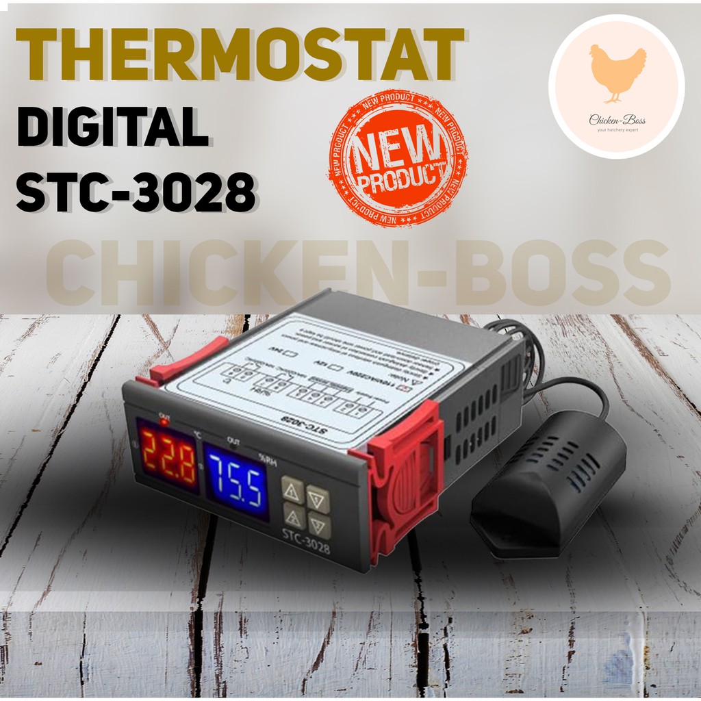 Thermostat Hygrostat Termostat Higrostat STC-3028 untuk Mesin Tetas Telur Ayam Bebek Burung Puyuh