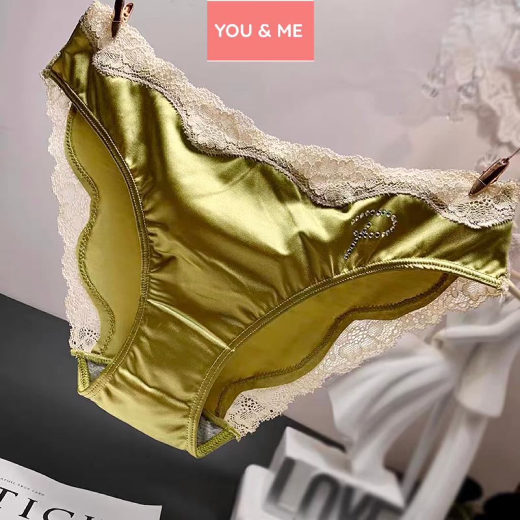 Youandme - Celana Dalam Wanita Dewasa CD Handmade Satin Renda Lembut