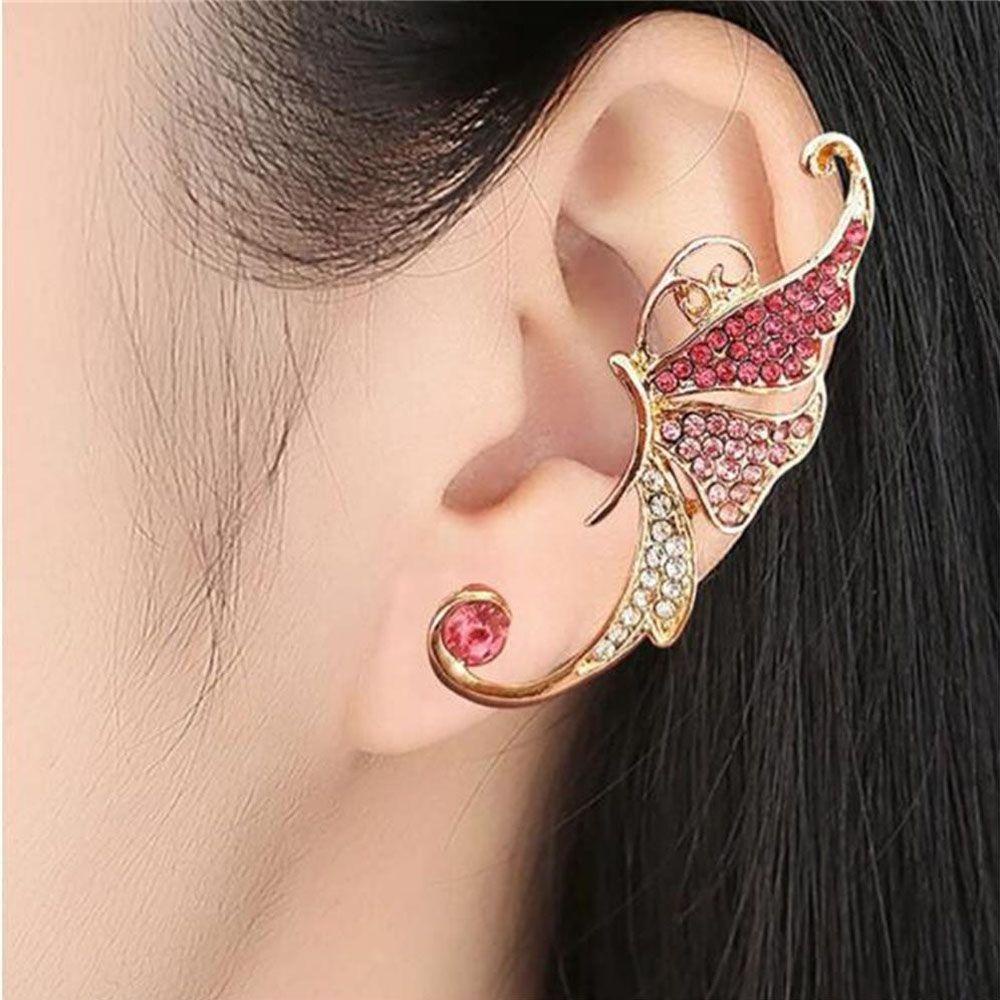 Lily Ear Wrap Fashion Hadiah Perhiasan Tragus Earrings Anting Kupu-Kupu