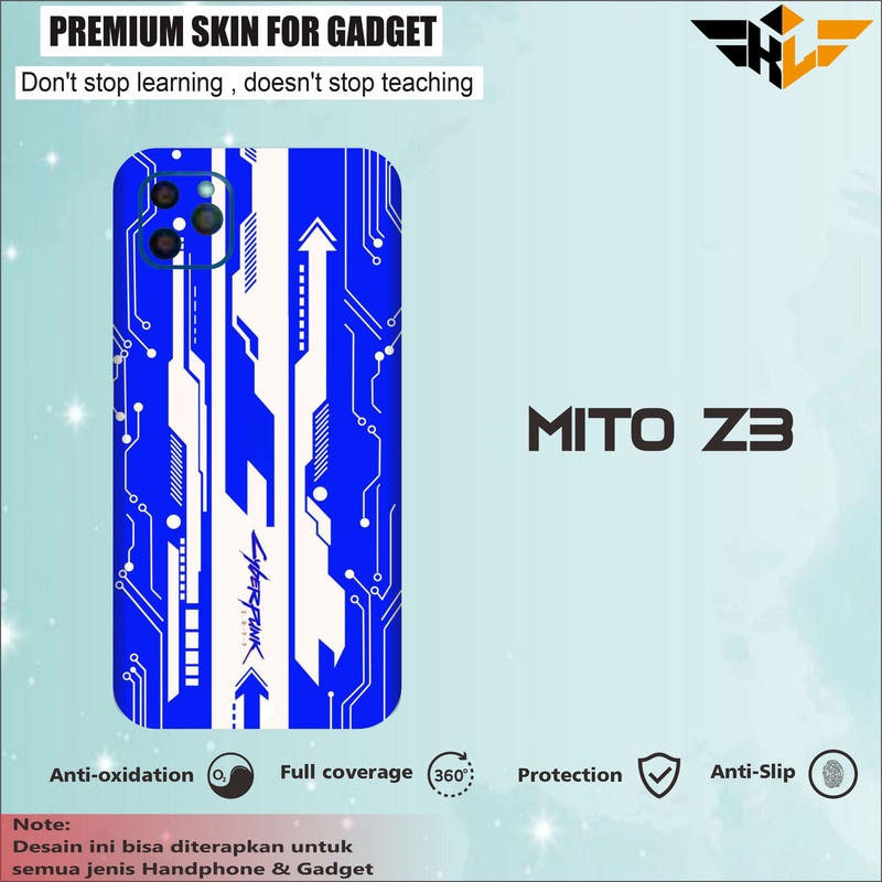 GARSKIN HANDPHONE MITO Z 3 BLUE (2PCS)
